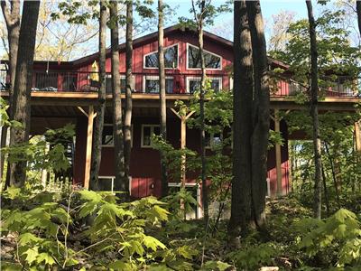 The Nest. Peaceful 4-bedroom lakefront cottage, perched in the trees.