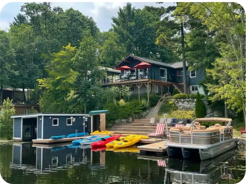 Luxury Kawartha Waterfront | Heated Pool, Hot Tub, Private Dock, Playground, 5 Bedroom, 3 Bathroom