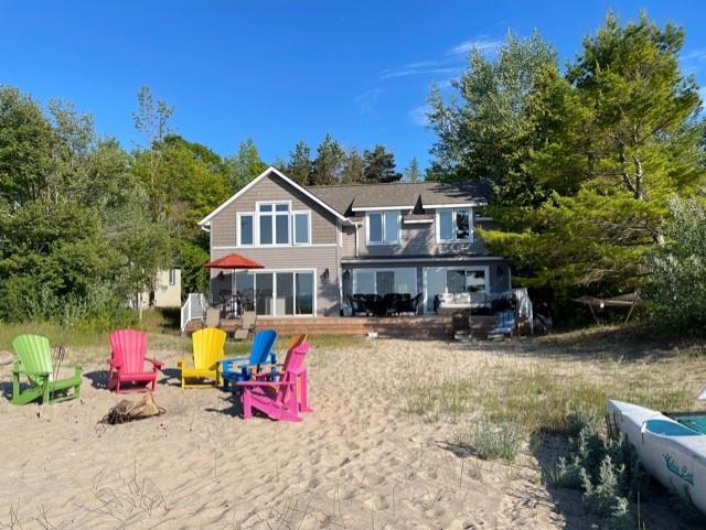 LAKE HURON, BRUCE BEACH LAKEFRONT,  SANDY BEACHES