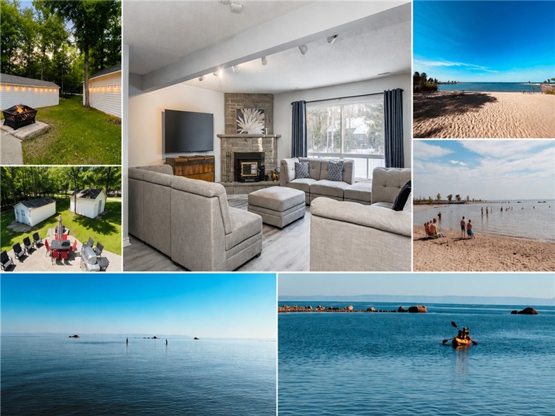 À 3 minutes à pied de la plage Cove| Charmant chalet de 3 chambres à Georgian Bay| Pour 6 personne!