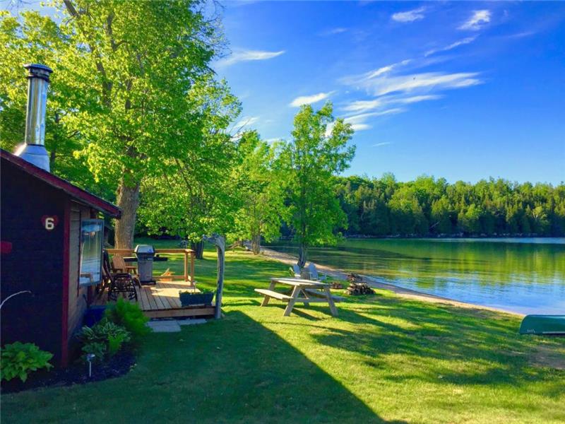 Long Bay Cottages- Cottages on private sand beach - Located on Lake Kagawong