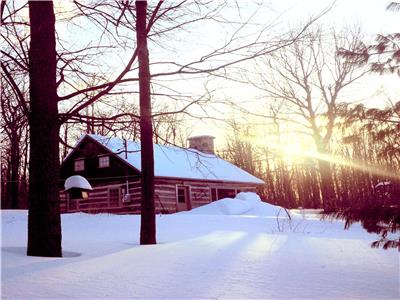 Covey Hill cabane d'hritage en bois rond