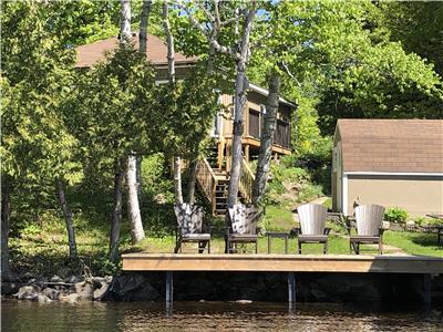 Loon Lookout - relaxing among the birches on Lake Cecebe plus BH loft