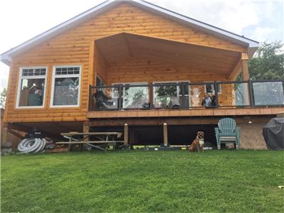 waterfront Rice lake cottages for rent, 1300-1700, /wk