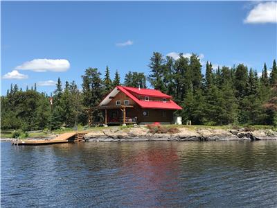 Log Cabin on Private Weekes Island in Northern Ontario