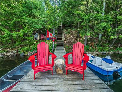 Maison du Lac Rock - Refuge en bord de lac sur le lac Batelle/Rock