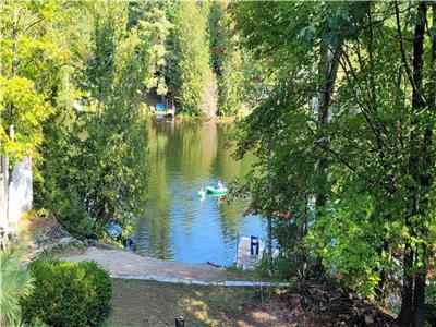 Waterfront Cottage w Sauna 45 min. from Ottawa, 3 bdrm, sandy, dock, clean lake, shallow entry