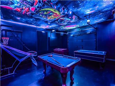 Maison de plage de luxe avec bain  remous pour 8 personnes/Salle de cinma/Salle de jeux