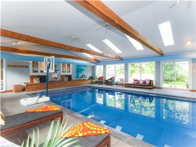 Indoor Pool Luxury Retreat | private resort in Ottawa (indoor pool, sauna, games and more)