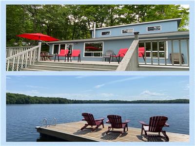 Serenity Blue Cottage - Bobs Lake - Kayak Sanctuary, Deep Water, Great Swimming!