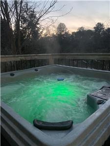 Chalet entier au bord de l'eau avec bain  remous.