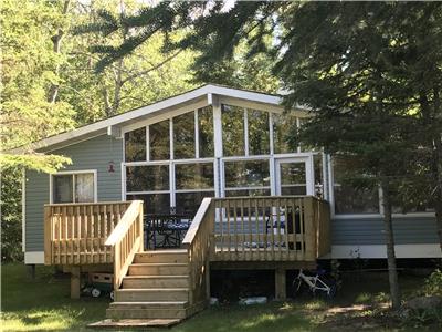 Quiet Lakefront Cabin with Private Beach