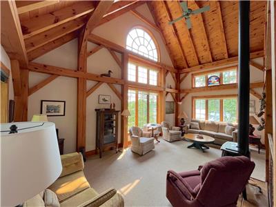 STUNNING Post & Beam Lakefront COTTAGE - 1 Wk LEFT in JUNE, 1 Wk JULY & 2 Wks in SEPT- Baptiste Lake