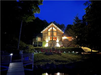 Cabin on Moose Lake with Sauna, Hot Tub, Private Dock