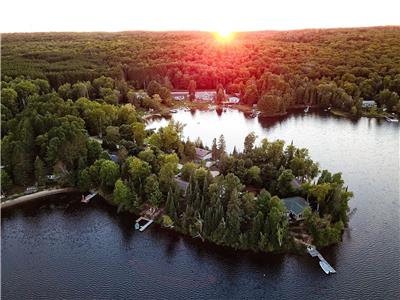 Wonderful Tree-top views (Eagle Lake) - Eagle's Edge Cottage on a peaceful peninsula.