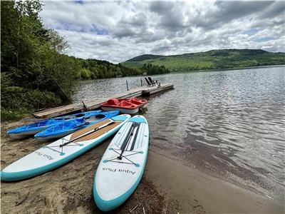 Chalet Paradis Archambault Bord de Lac Plage SPA Billard