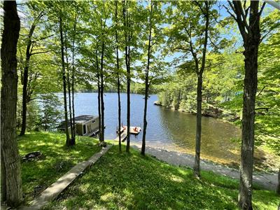 Family friendly cottage on Buck lake with sandy beach and amazing sunsets.