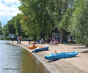 Waterfront Cottages on Golden Lake.Beautiful shallow entry, sandy beach ,paddleboats,kayaks,canoes.