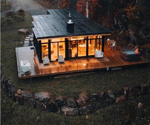 Tremblant Architectural Glass Cabin & Spa l Stunning view on Tremblant Ski