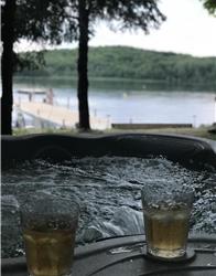 A Fall Vacation for cheap! Enjoy the hot tub and fireplace by the lake. We're booking up fast!