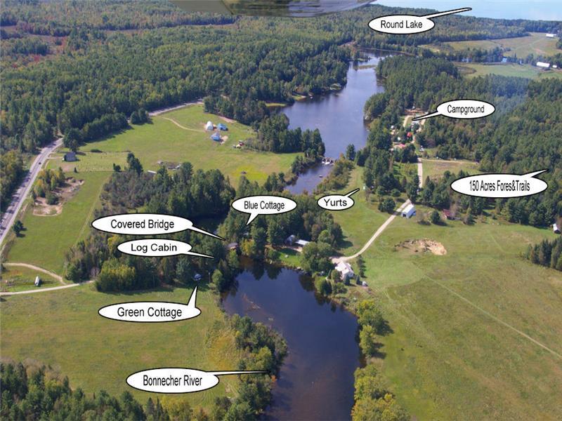 Log Cabins and Cottages at Covered Killaloe Cottage Rental PL10210