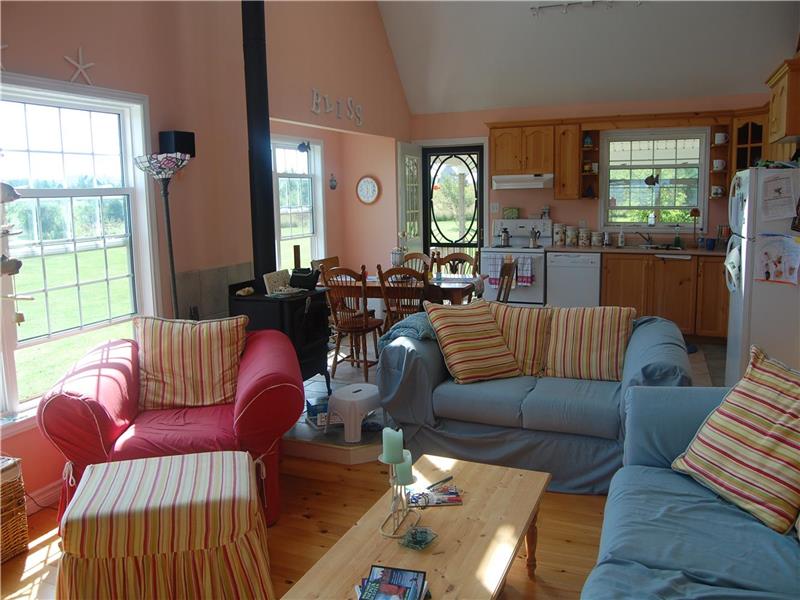 The Yellow Beach House Oceanfront Malagash Cottage Rental PL11817