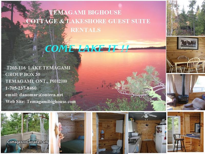 Lake Temagami Cottage and Suite Temagami Cottage Rental GL19169
