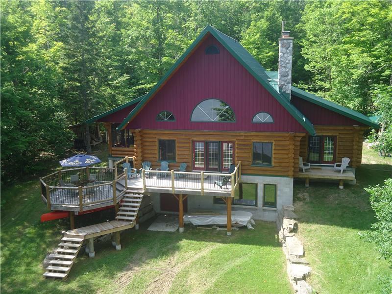 Cranberry Lake Log Cabin West Guilford Cottage Rental DI20202