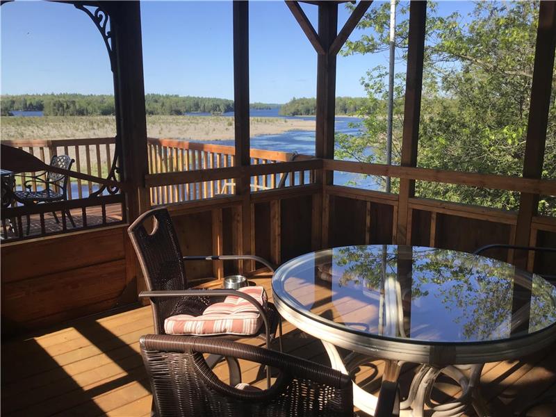 Breathtaking view of Big Gull Lake Northbrook Cottage Rental PL
