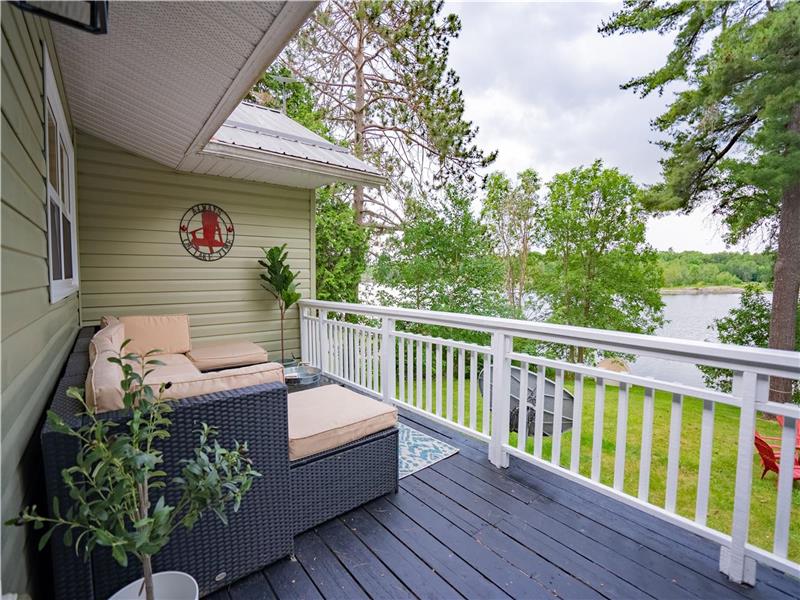 Sandy Beach Waterfront w/ AC French River Cottage Rental PL35185