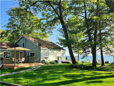 Séjour au bord du lac acceptant les animaux | Spa, foyer et superbes couchers de soleil